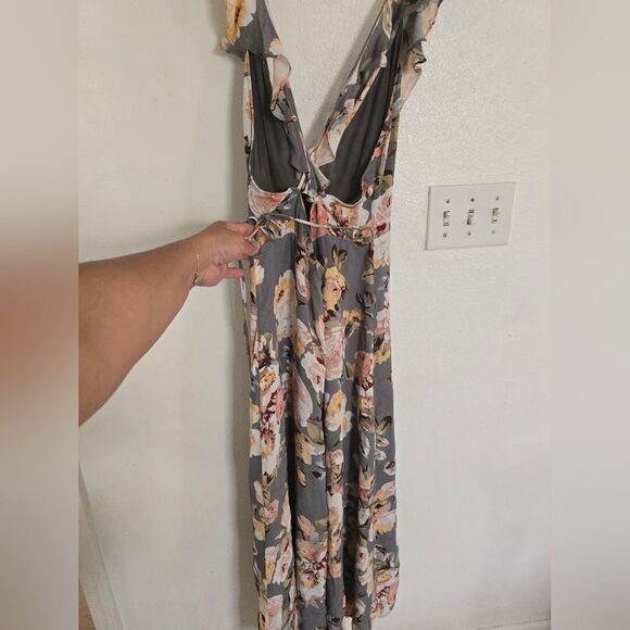 Privacy Please Fillmore Wrapping Dress In Asphalt Size Small - Picture 7 of 8